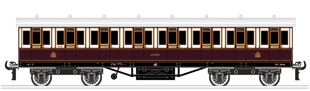 LNWR - 3rd Class 875